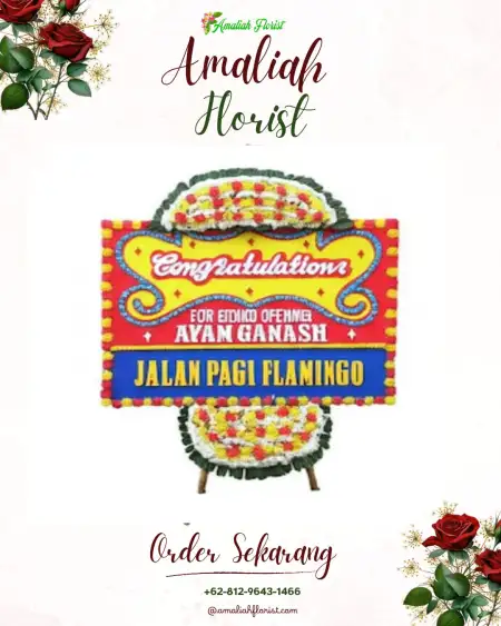 Sewa Papan Bunga Megugede